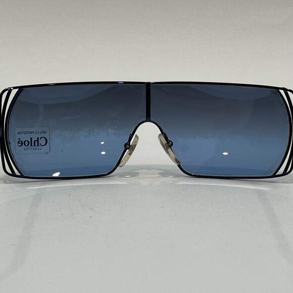 NWOT Chloe Vintage Deadstock Panoramic Sunglasses Blue Gradient Lens main image 4